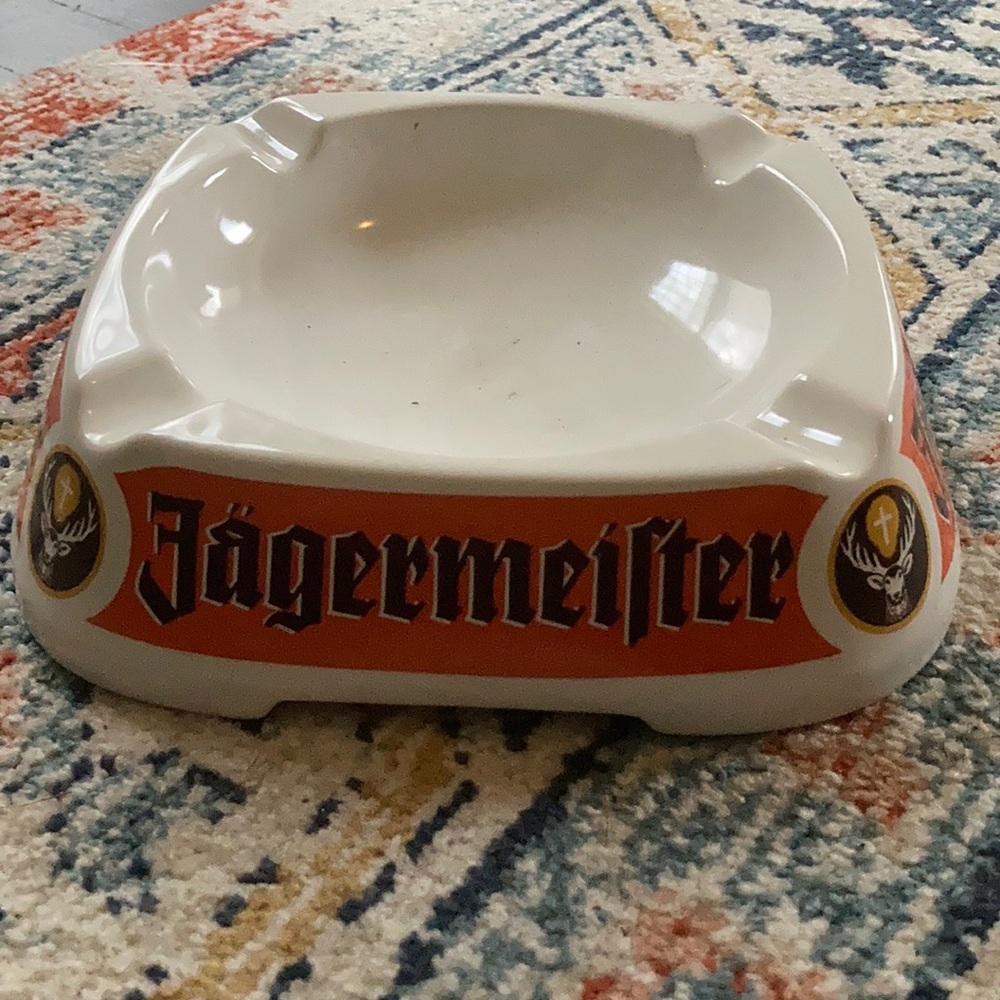 Vintage Jaegermeister cigar tray.